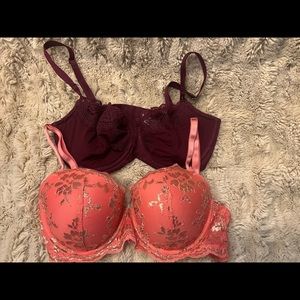 2 NWOT Victoria’s Secret Dream Angel Bras 32 DD (E)